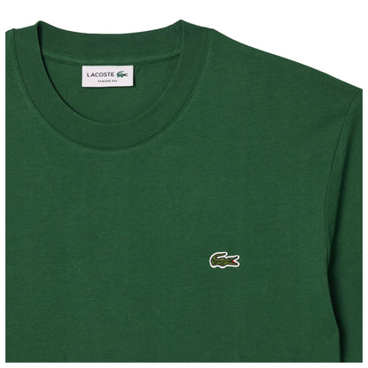 Emerald Green - Back - Lacoste Mens Embroidered Logo T-Shirt