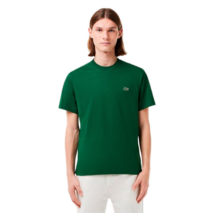 Emerald Green - Side - Lacoste Mens Embroidered Logo T-Shirt