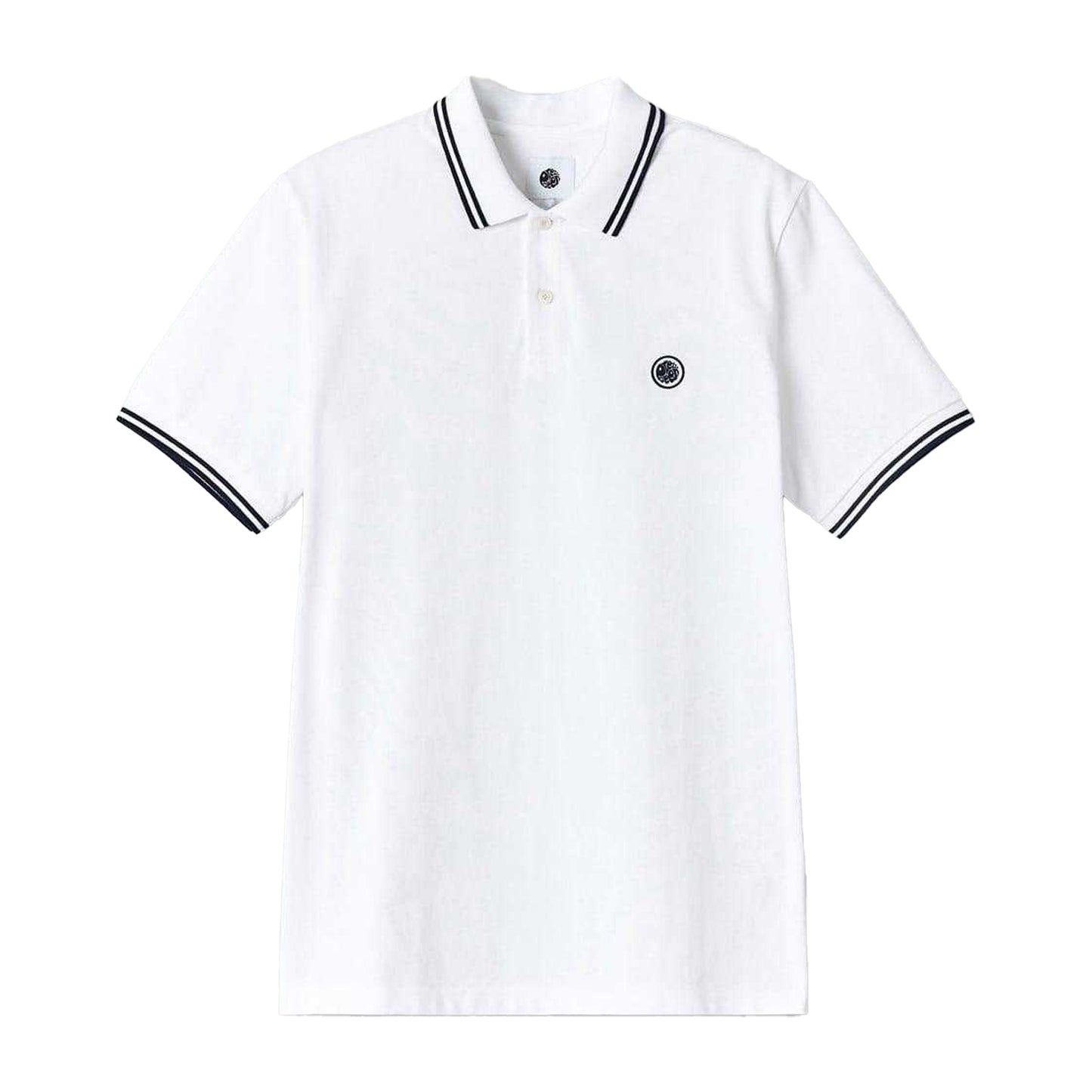 White - Front - Pretty Green Mens Collared Polo Shirt