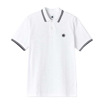 White - Front - Pretty Green Mens Collared Polo Shirt
