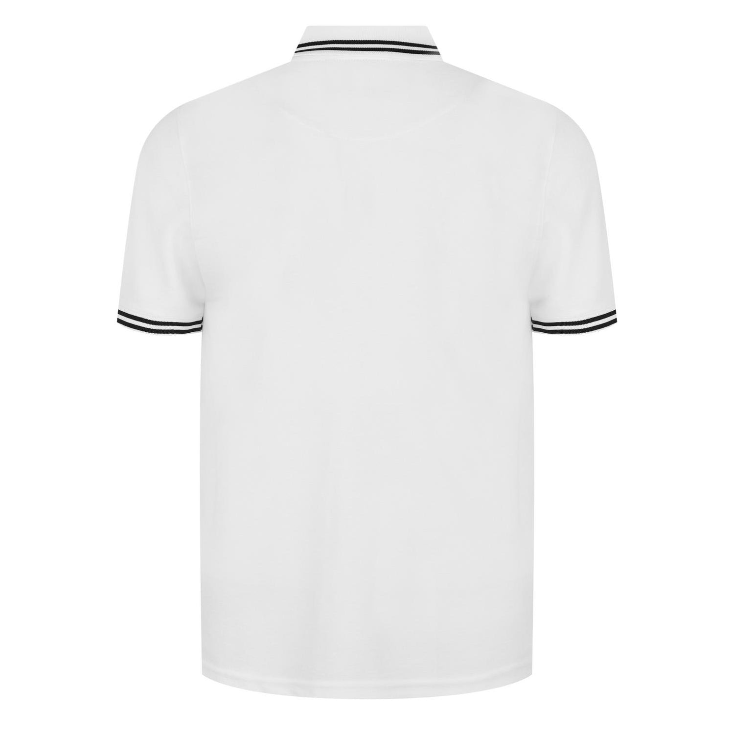 White - Back - Ted Baker Mens Regular Short-Sleeved Polo Shirt