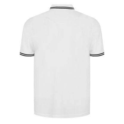 White - Back - Ted Baker Mens Regular Short-Sleeved Polo Shirt