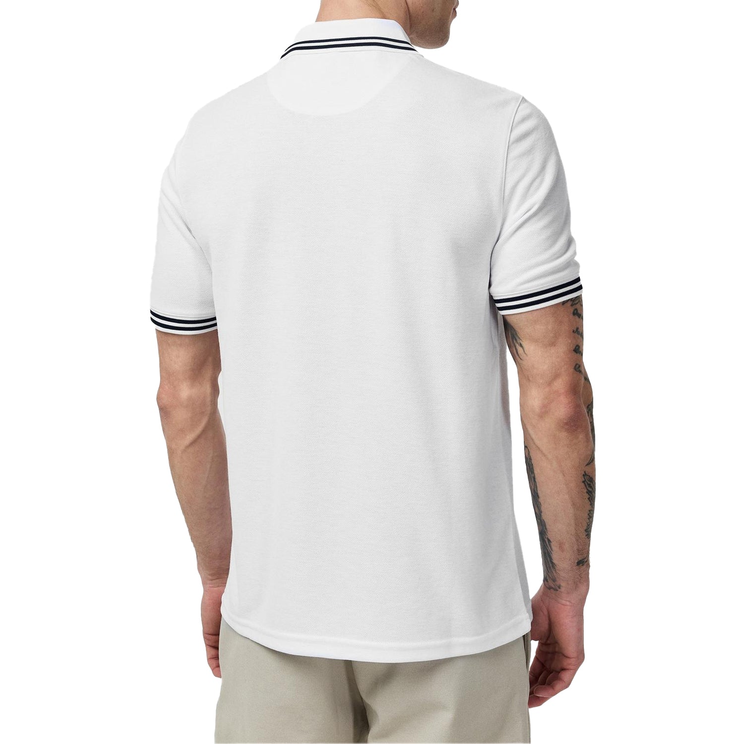 White - Lifestyle - Ted Baker Mens Regular Short-Sleeved Polo Shirt