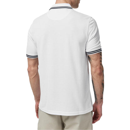 White - Lifestyle - Ted Baker Mens Regular Short-Sleeved Polo Shirt