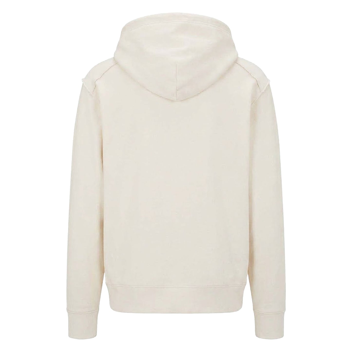 White - Back - Boss Mens Graphic Raglan Athletic Hoodie