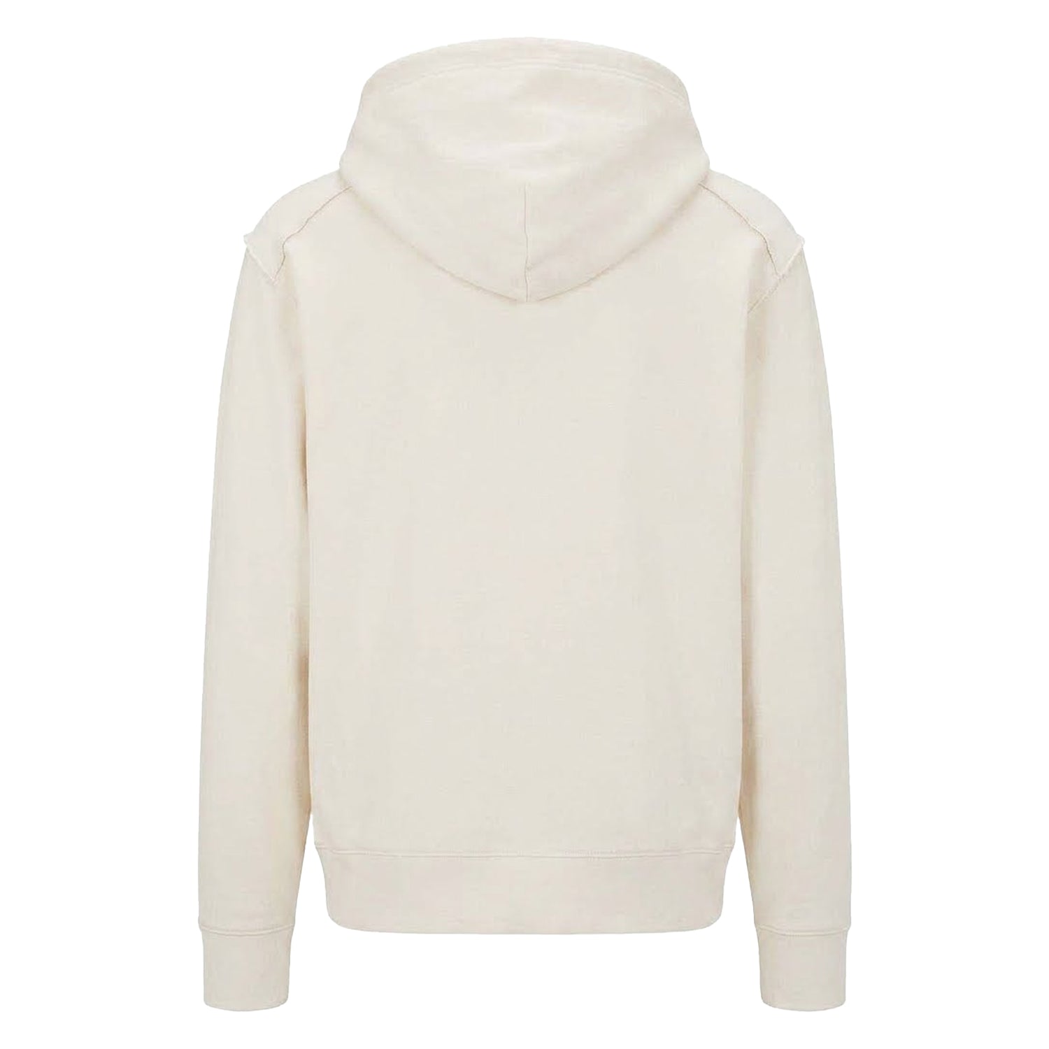 White - Back - Boss Mens Graphic Raglan Athletic Hoodie