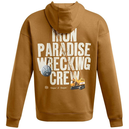 Yellow - Back - Under Armour Mens Genie Graphic Print Fleece Long-Sleeved Hoodie