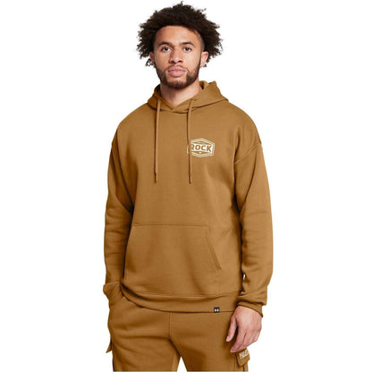 Yellow - Side - Under Armour Mens Genie Graphic Print Fleece Long-Sleeved Hoodie