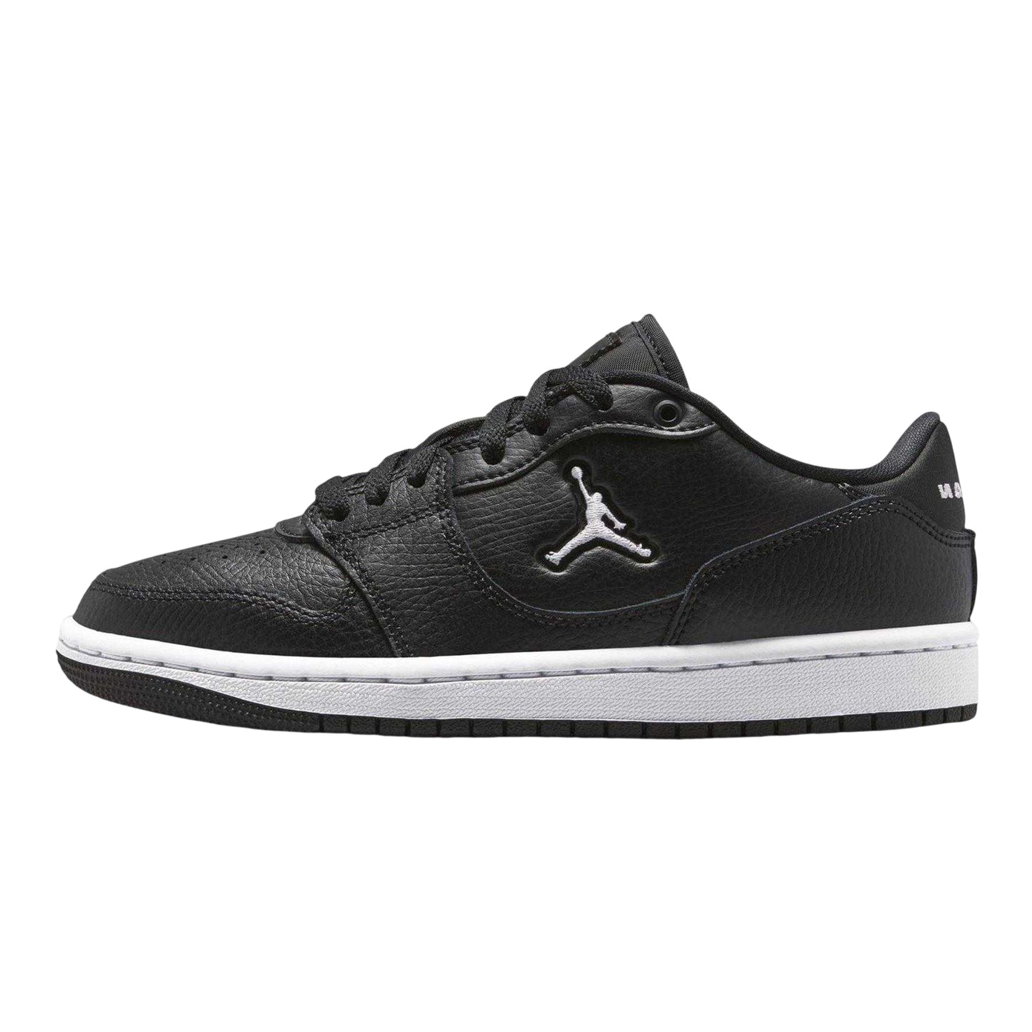 Black-White - Side - Nike Womens-Ladies Air Jordan Access Leather Trainers