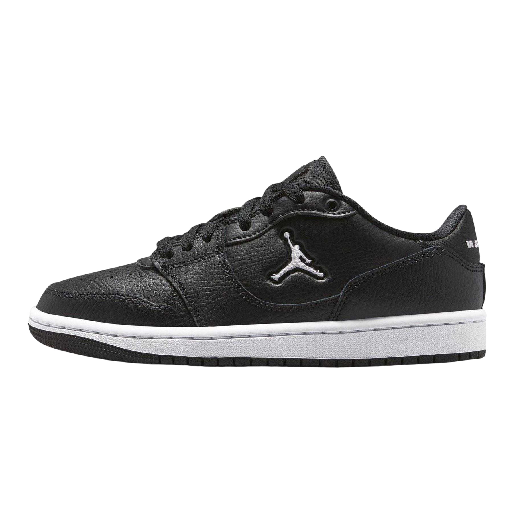 Black-White - Side - Nike Womens-Ladies Air Jordan Access Leather Trainers