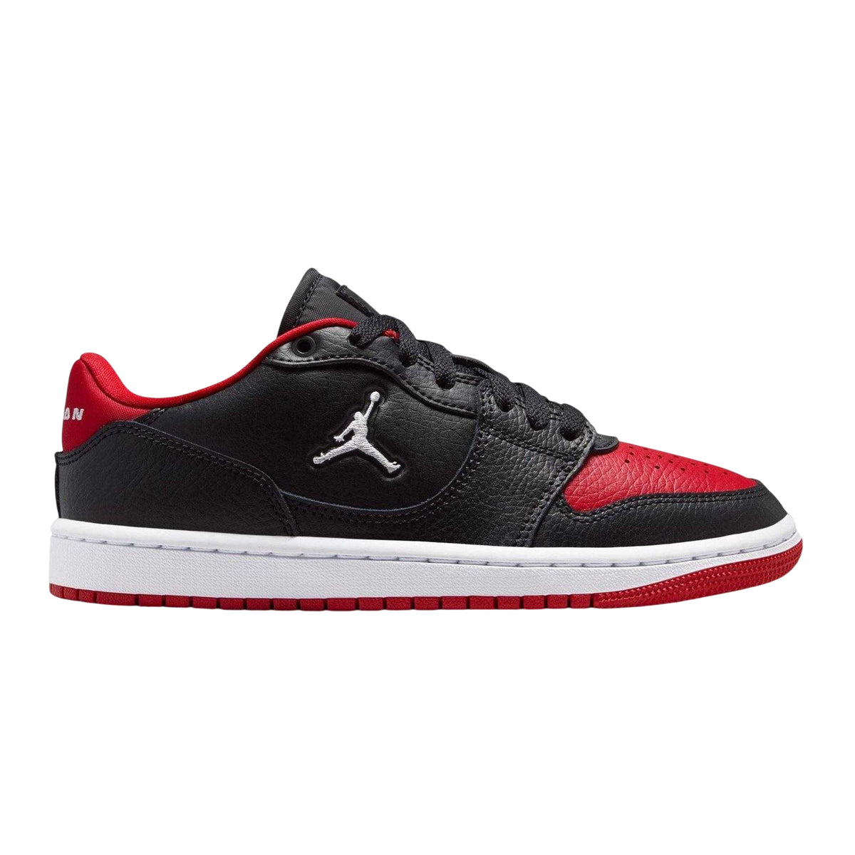 Black-Red - Front - Nike Womens-Ladies Air Jordan Access Leather Trainers