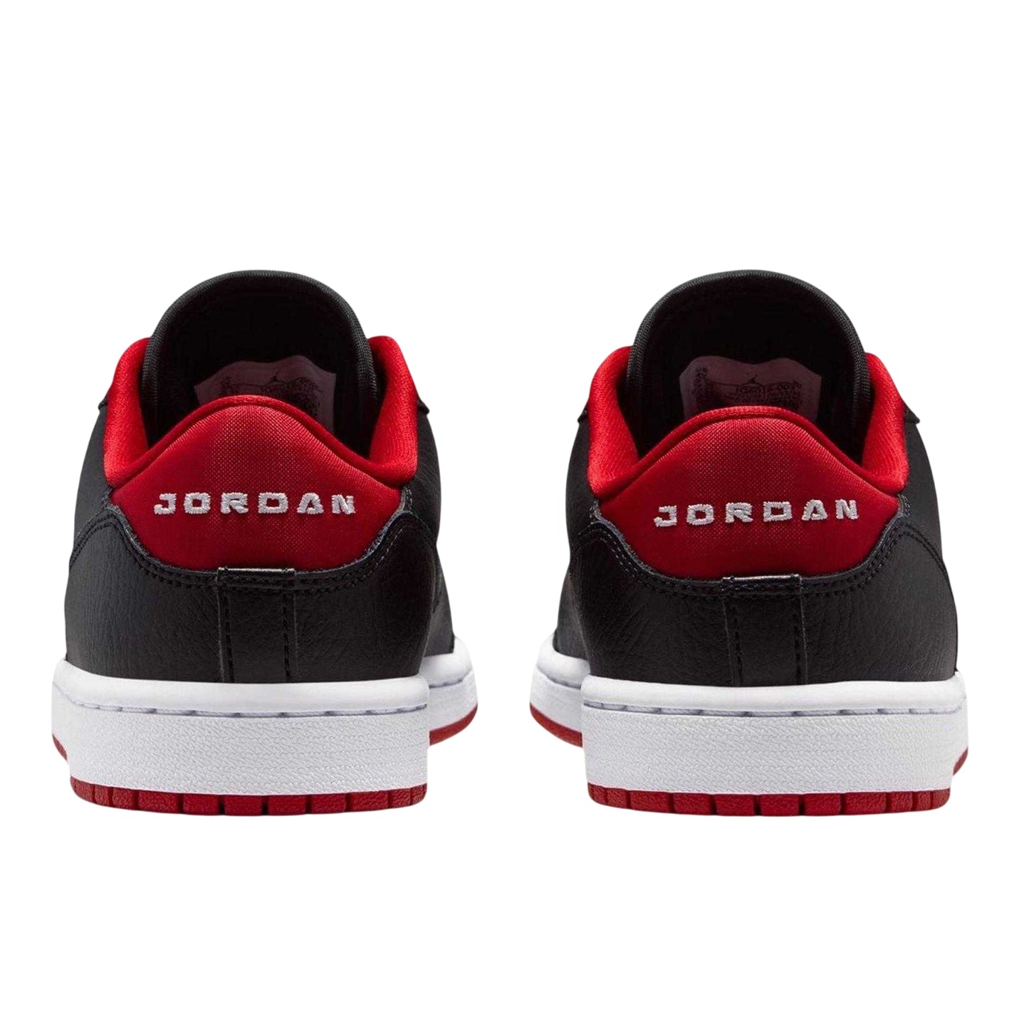 Black-Red - Back - Nike Womens-Ladies Air Jordan Access Leather Trainers