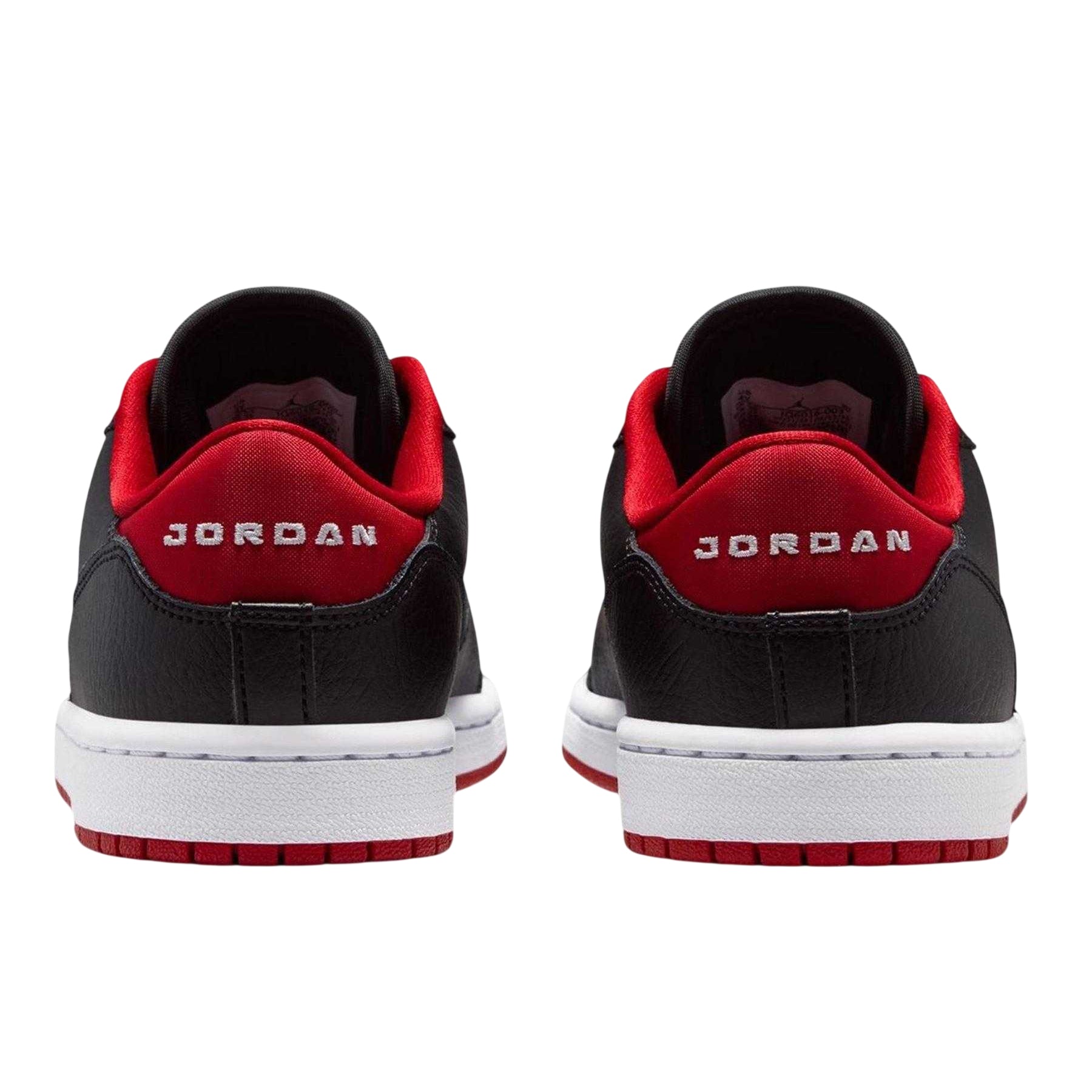 Black-Red - Back - Nike Womens-Ladies Air Jordan Access Leather Trainers