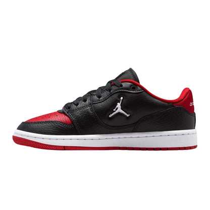 Black-Red - Side - Nike Womens-Ladies Air Jordan Access Leather Trainers