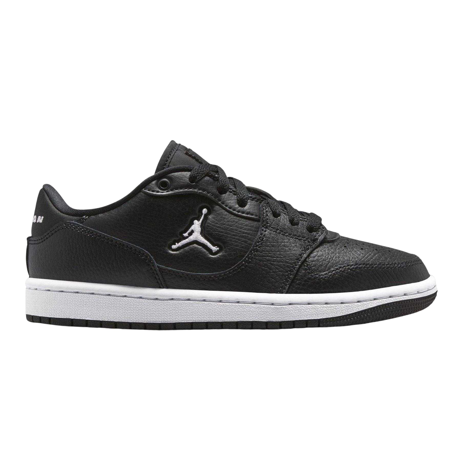 Black-White - Front - Nike Womens-Ladies Air Jordan Access Leather Trainers
