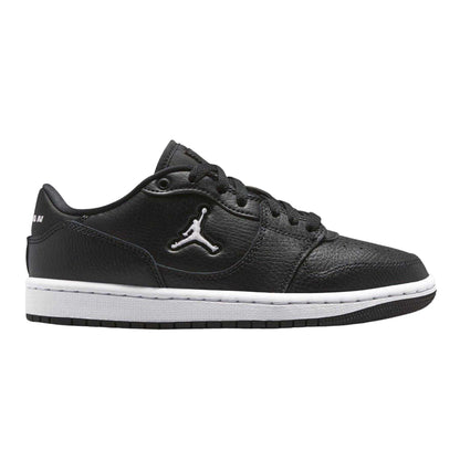 Black-White - Front - Nike Womens-Ladies Air Jordan Access Leather Trainers