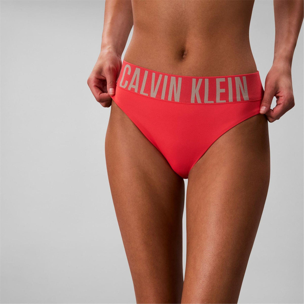Fruit Punch - Back - Calvin Klein Womens-Ladies Classic Plain Bikini Bottoms