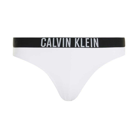 White - Front - Calvin Klein Womens-Ladies Classic Plain Bikini Bottoms