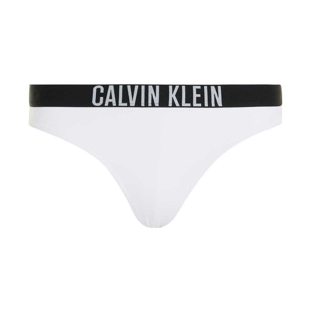 White - Front - Calvin Klein Womens-Ladies Classic Plain Bikini Bottoms