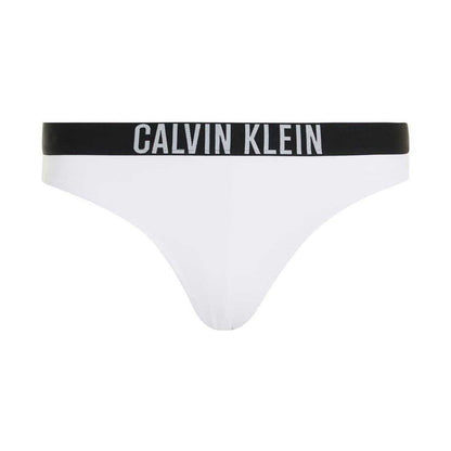 White - Front - Calvin Klein Womens-Ladies Classic Plain Bikini Bottoms