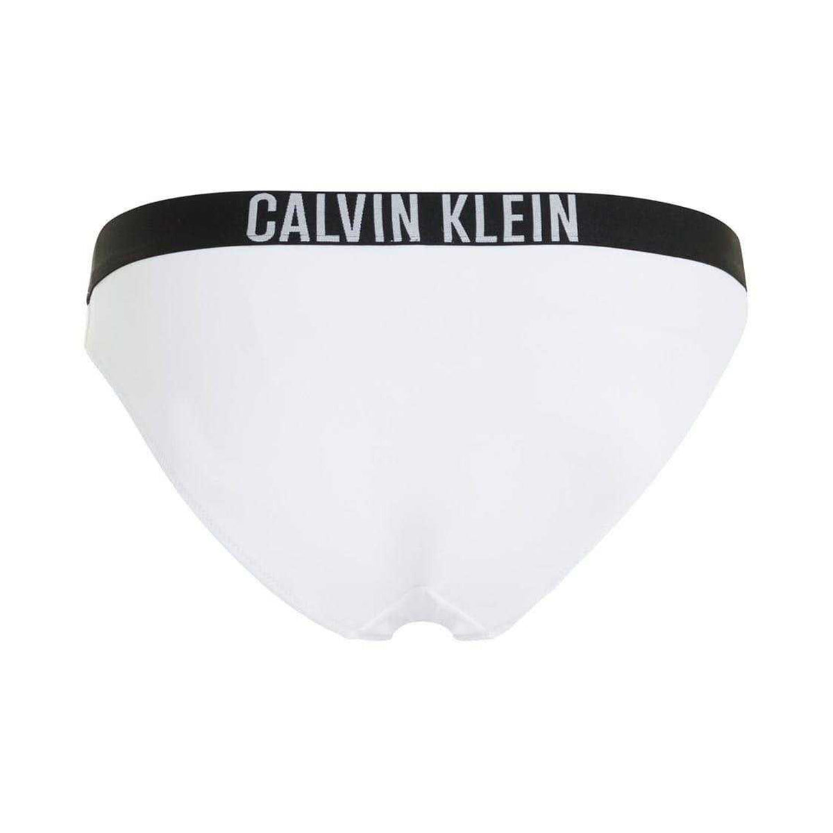 White - Back - Calvin Klein Womens-Ladies Classic Plain Bikini Bottoms