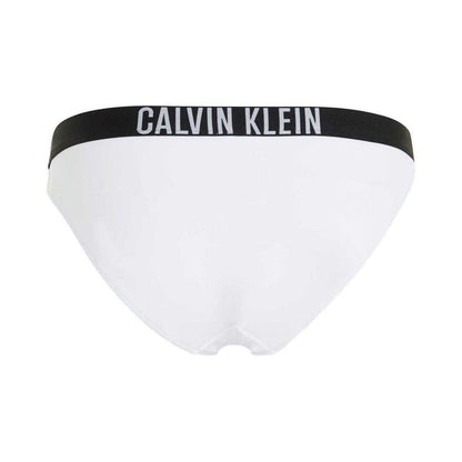 White - Back - Calvin Klein Womens-Ladies Classic Plain Bikini Bottoms
