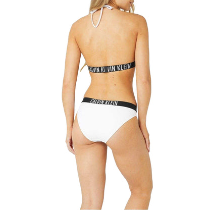 White - Pack Shot - Calvin Klein Womens-Ladies Classic Plain Bikini Bottoms