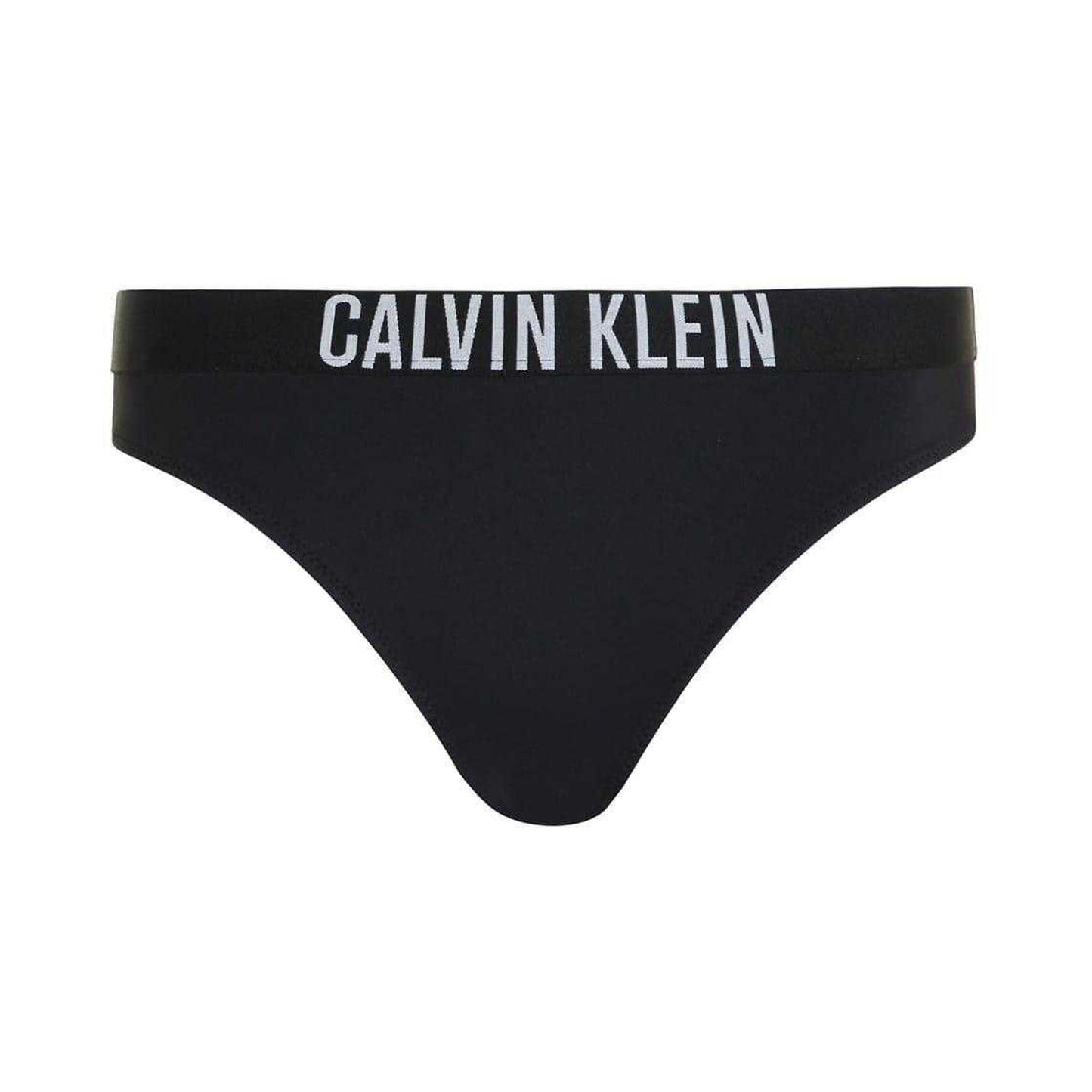 Black - Front - Calvin Klein Womens-Ladies Classic Plain Bikini Bottoms