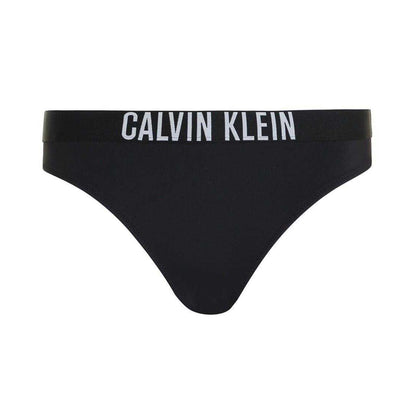 Black - Front - Calvin Klein Womens-Ladies Classic Plain Bikini Bottoms