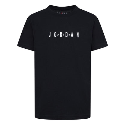 Dark Blue - Front - Nike Childrens-Kids Air Jordan Wordmark T-Shirt