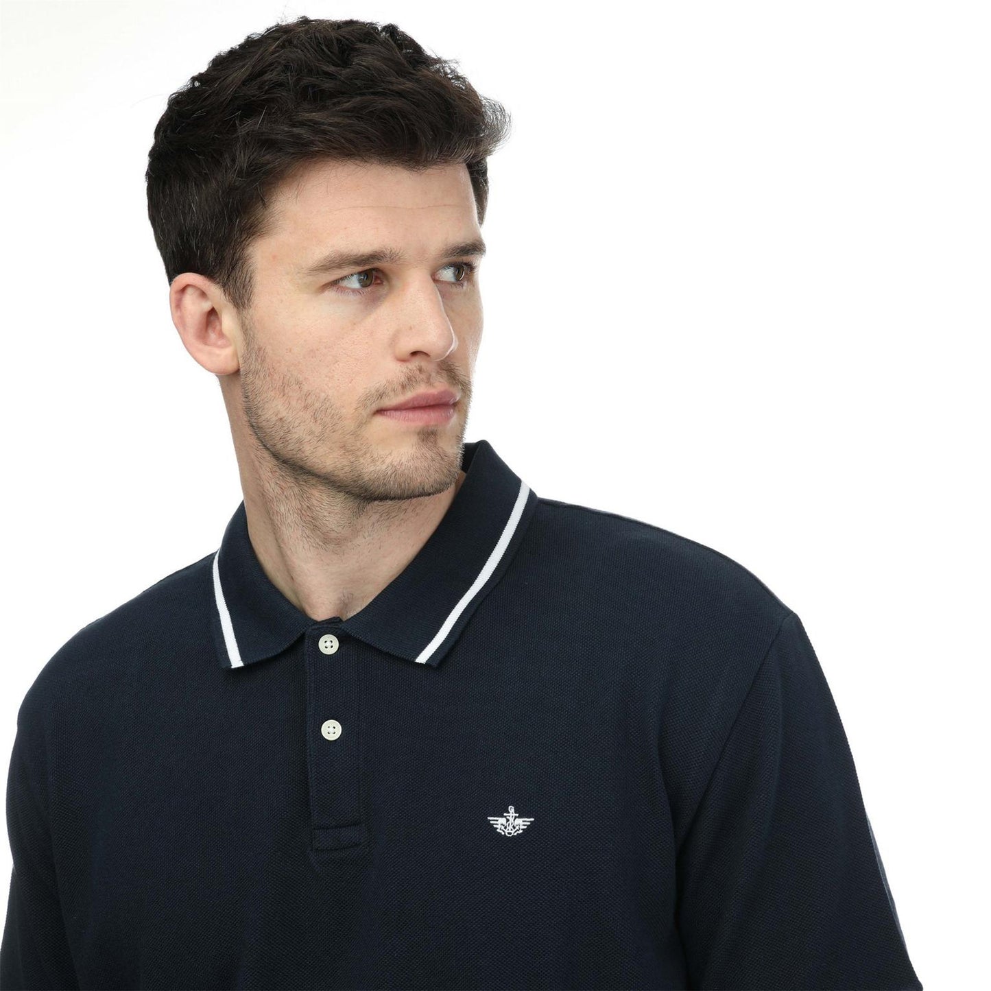 Navy Blazer - Side - Dockers Mens Regular Short-Sleeved Polo Shirt