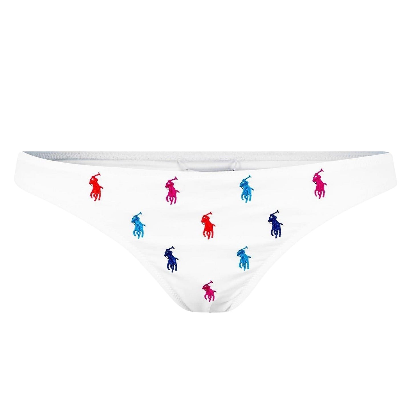 White - Front - Ralph Lauren Womens-Ladies Hipster Bikini Bottoms