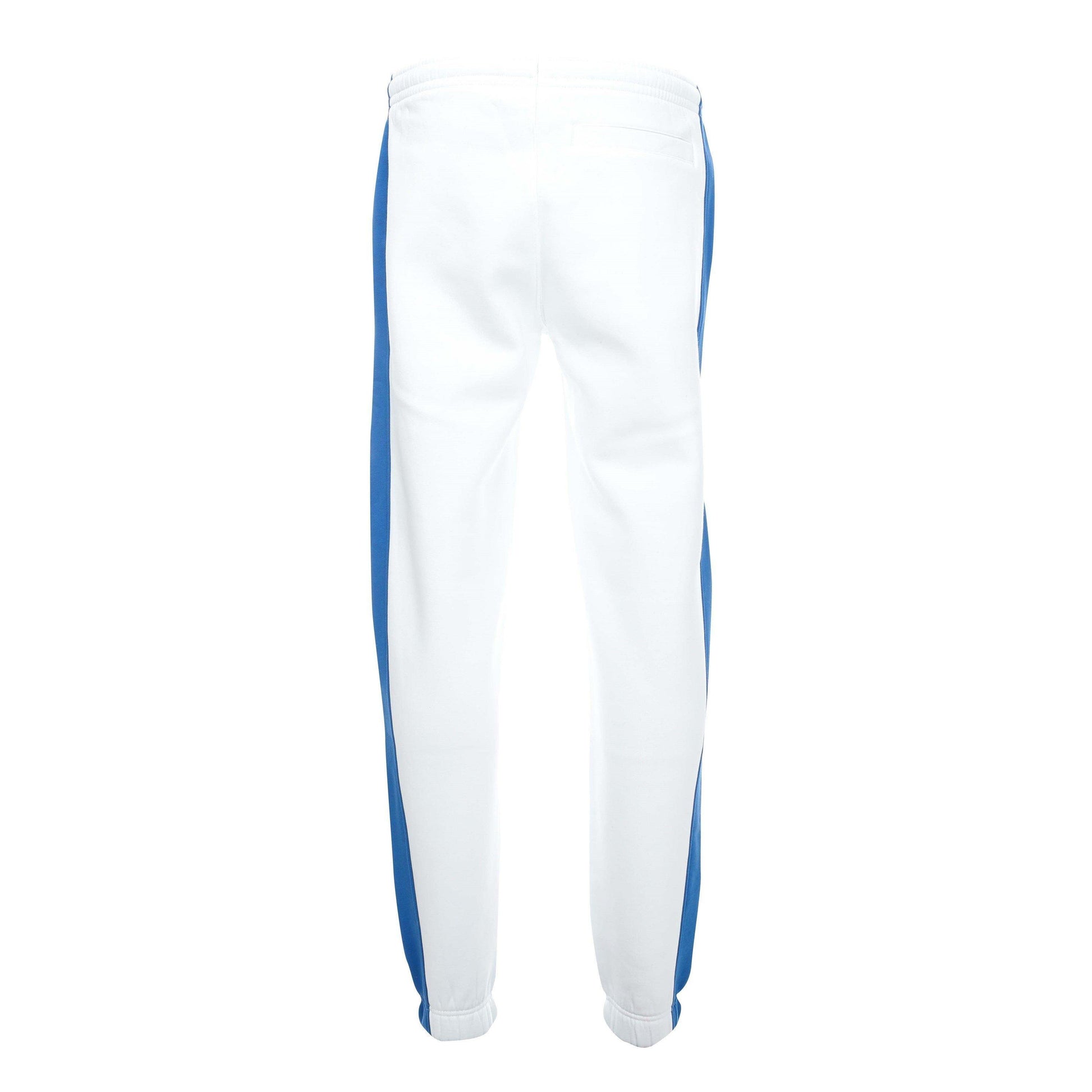 White - Back - Lacoste Mens Stripe Tracksuit Bottoms