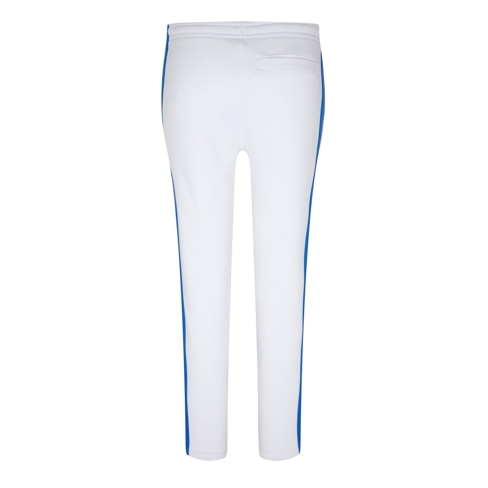 White - Lifestyle - Lacoste Mens Stripe Tracksuit Bottoms