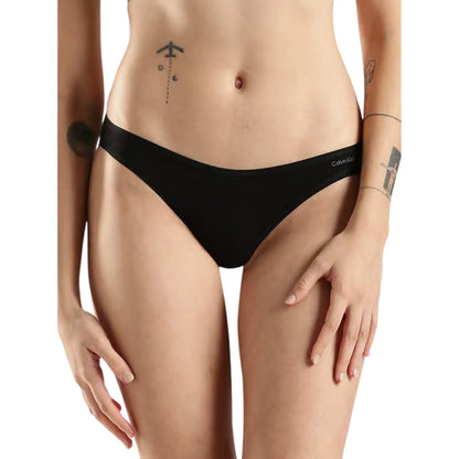 Black - Side - Calvin Klein Womens-Ladies Sheer Bikini Bottoms