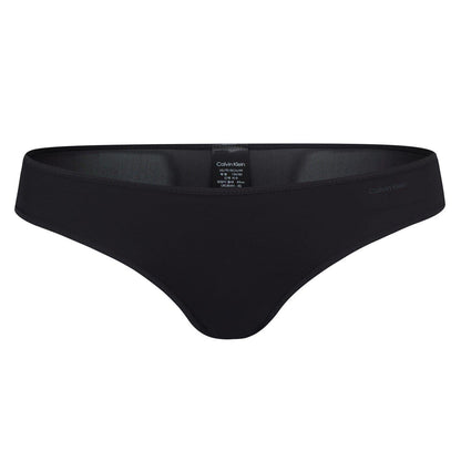 Black - Front - Calvin Klein Womens-Ladies Sheer Bikini Bottoms
