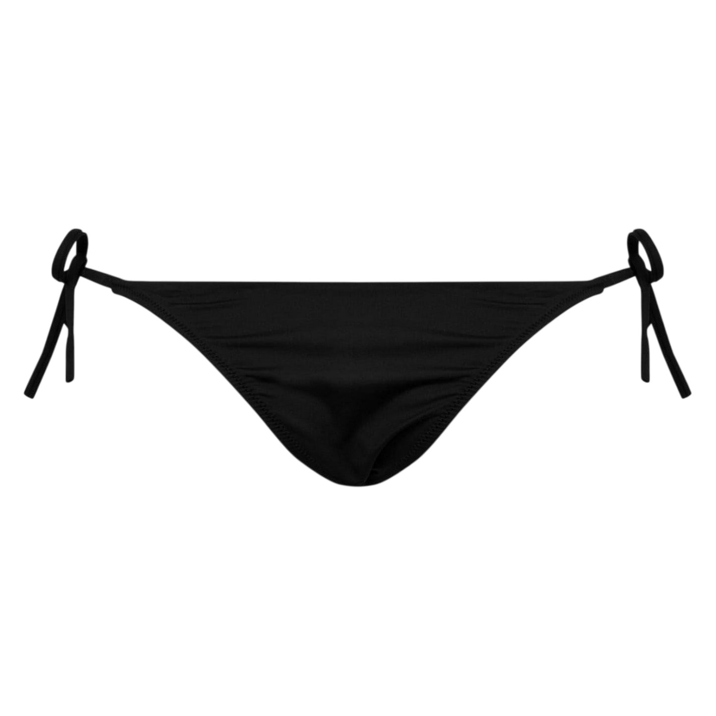 Black - Front - Ralph Lauren Womens-Ladies Sol Side Tie Bikini Bottoms