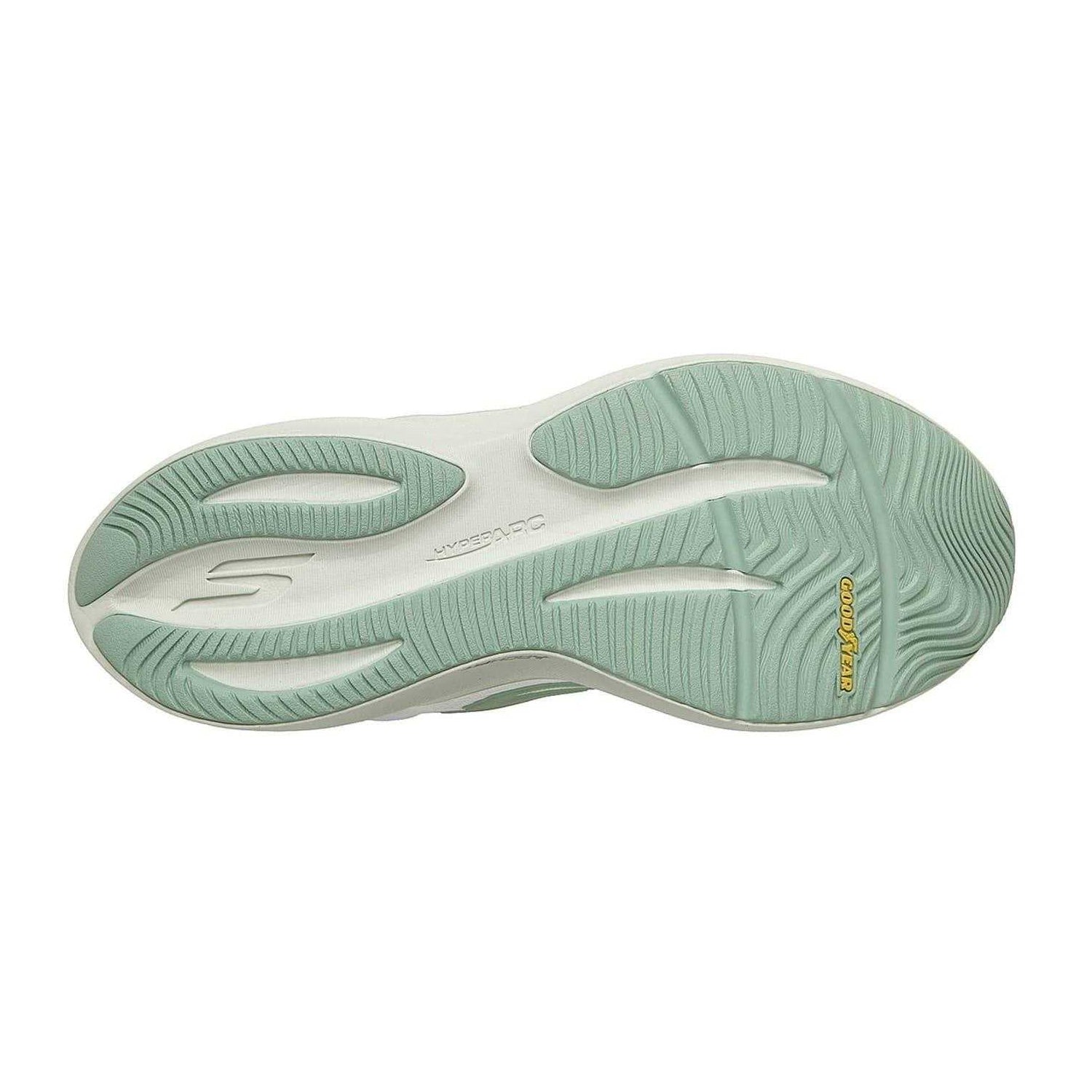 White-Green - Pack Shot - Skechers Womens-Ladies Aero Pulse Low Cut Trainers