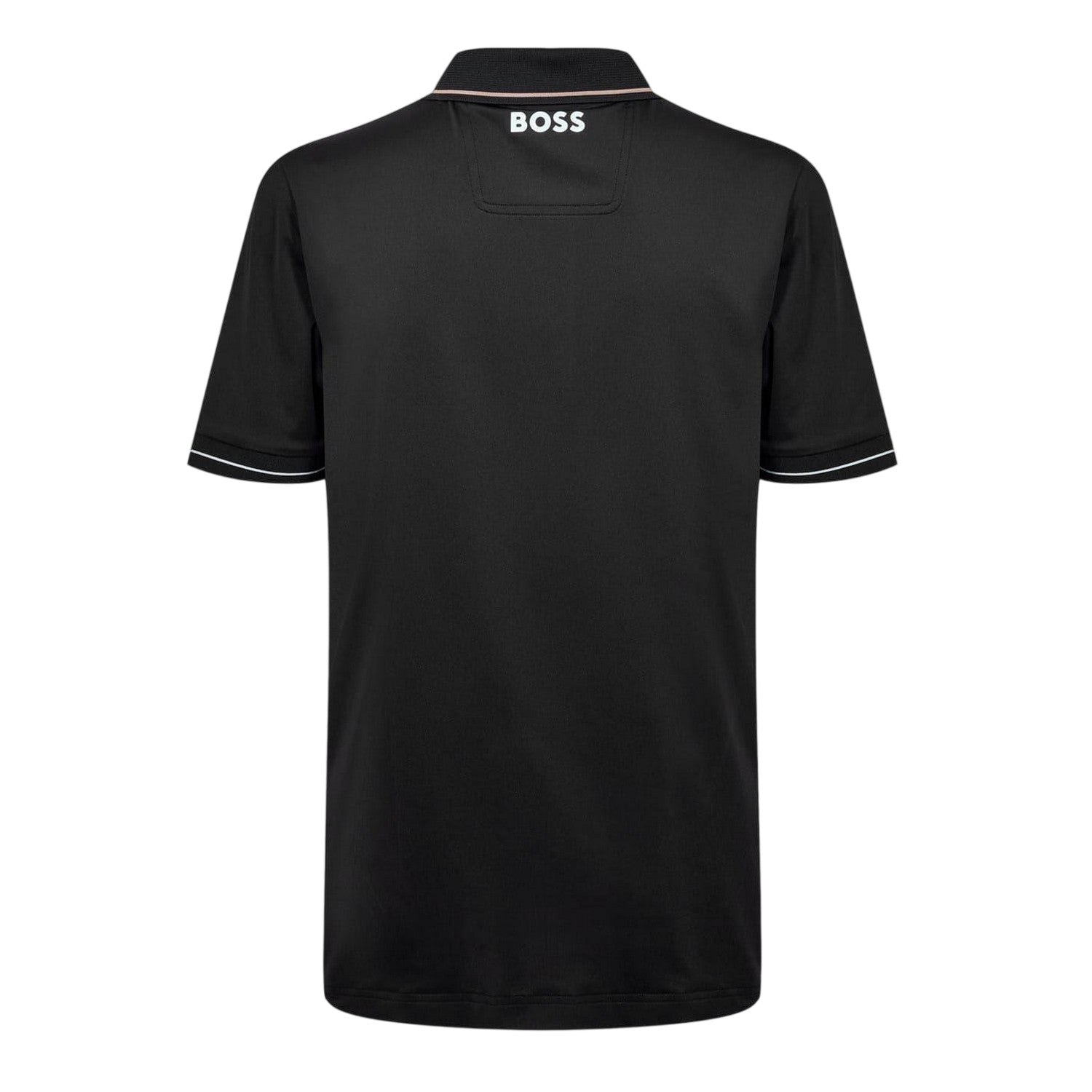 Black - Back - Boss Mens Paul Regular Polo Shirt