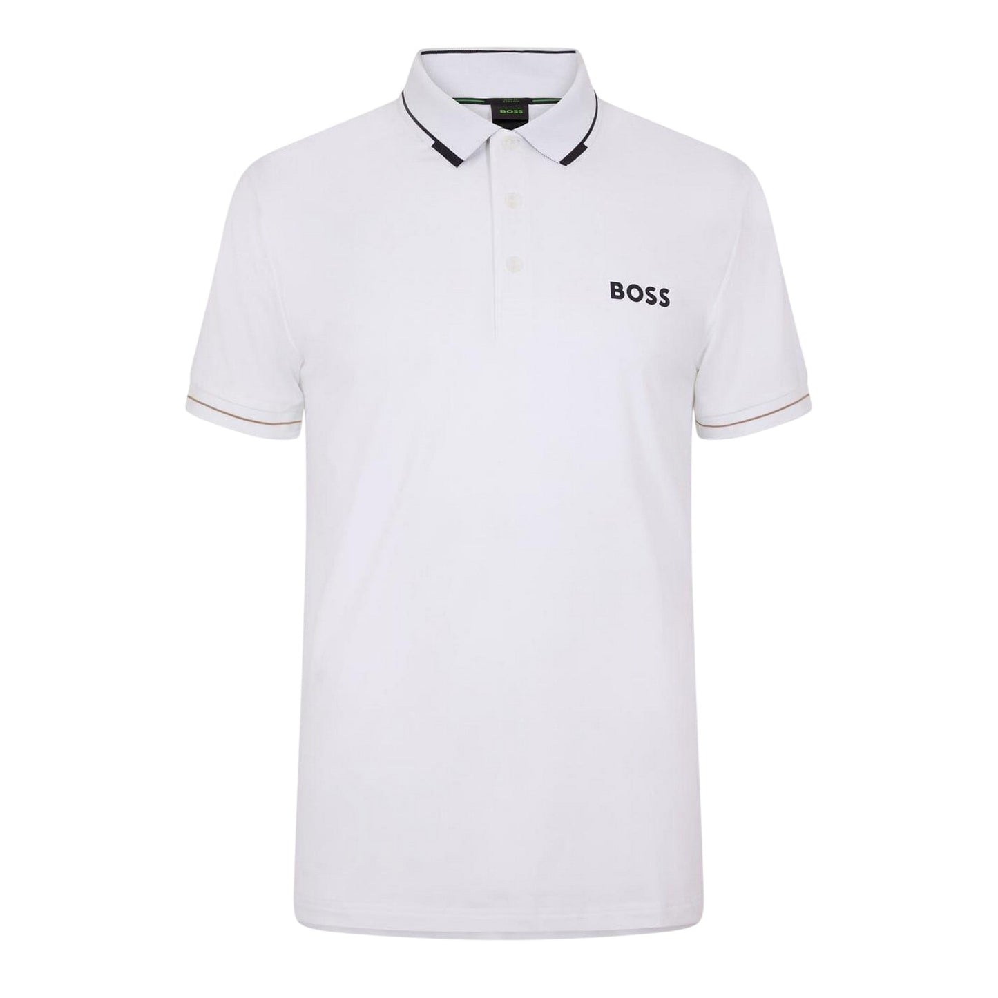 Natural White - Front - Boss Mens Paul Regular Polo Shirt