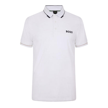 Natural White - Front - Boss Mens Paul Regular Polo Shirt