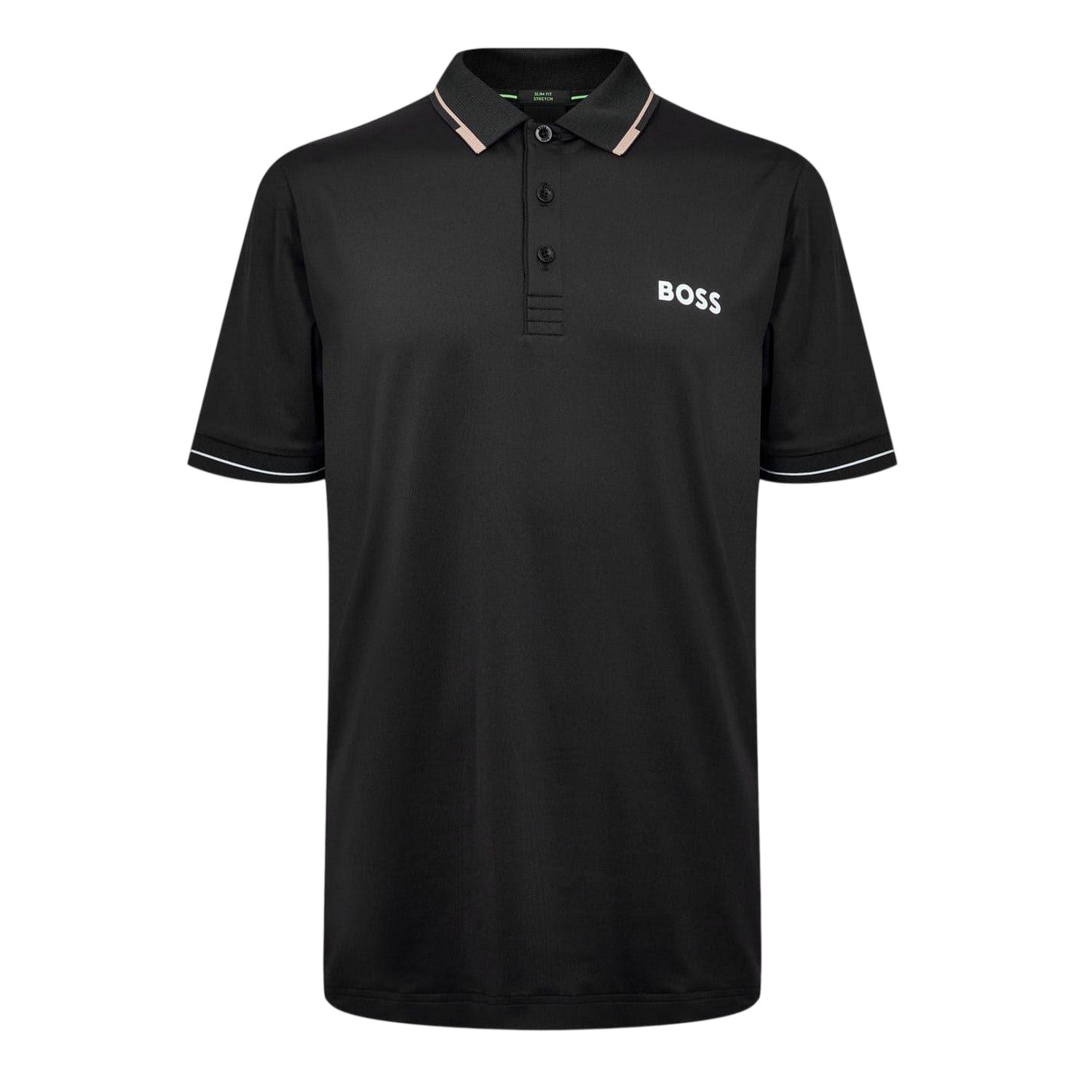 Black - Front - Boss Mens Paul Regular Polo Shirt