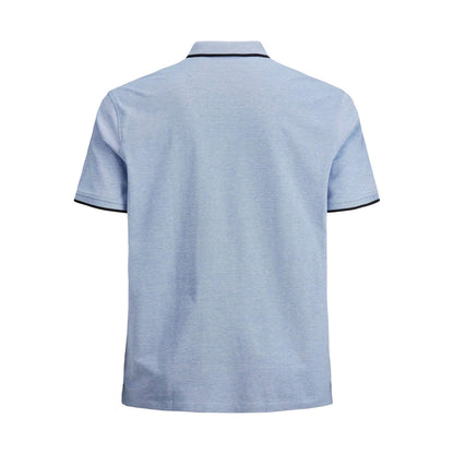Bright Cobalt - Back - Jack And Jones Mens Paulos Pique Plus Polo Shirt