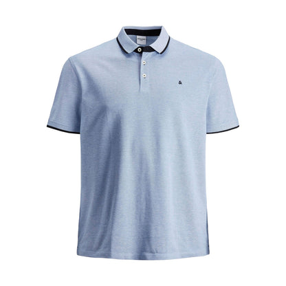 Bright Cobalt - Front - Jack And Jones Mens Paulos Pique Plus Polo Shirt