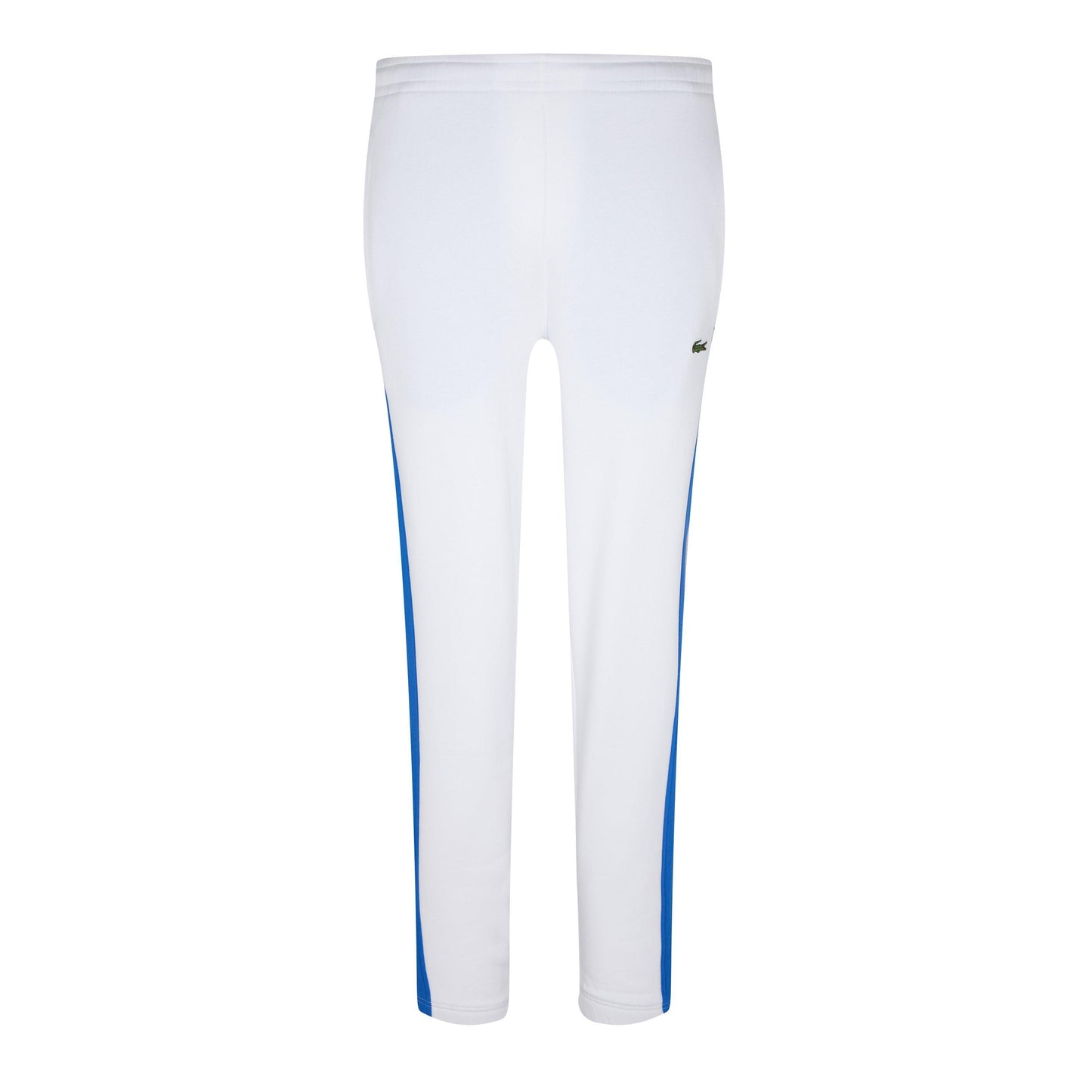 White - Front - Lacoste Mens Stripe Tracksuit Bottoms