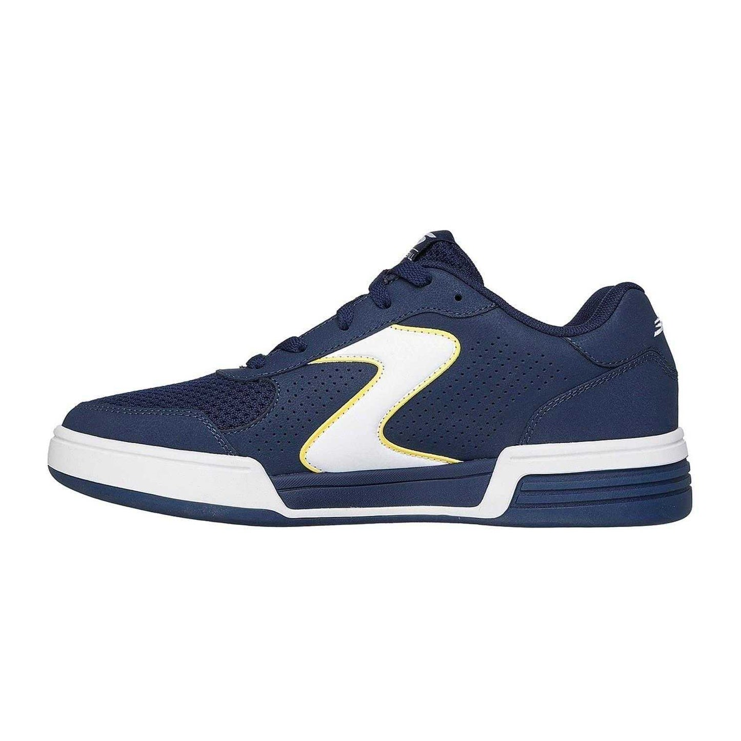 Navy - Back - Skechers Mens Padel Leather Court Trainers