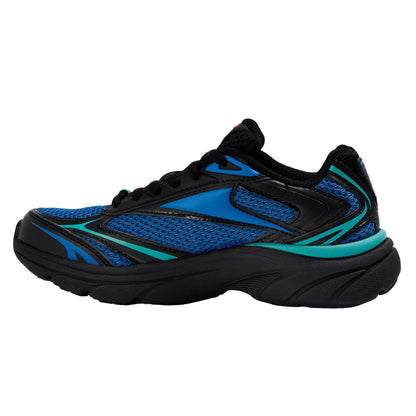 Black-Blue - Back - Reebok Childrens-Kids Belwave Logo Trainers