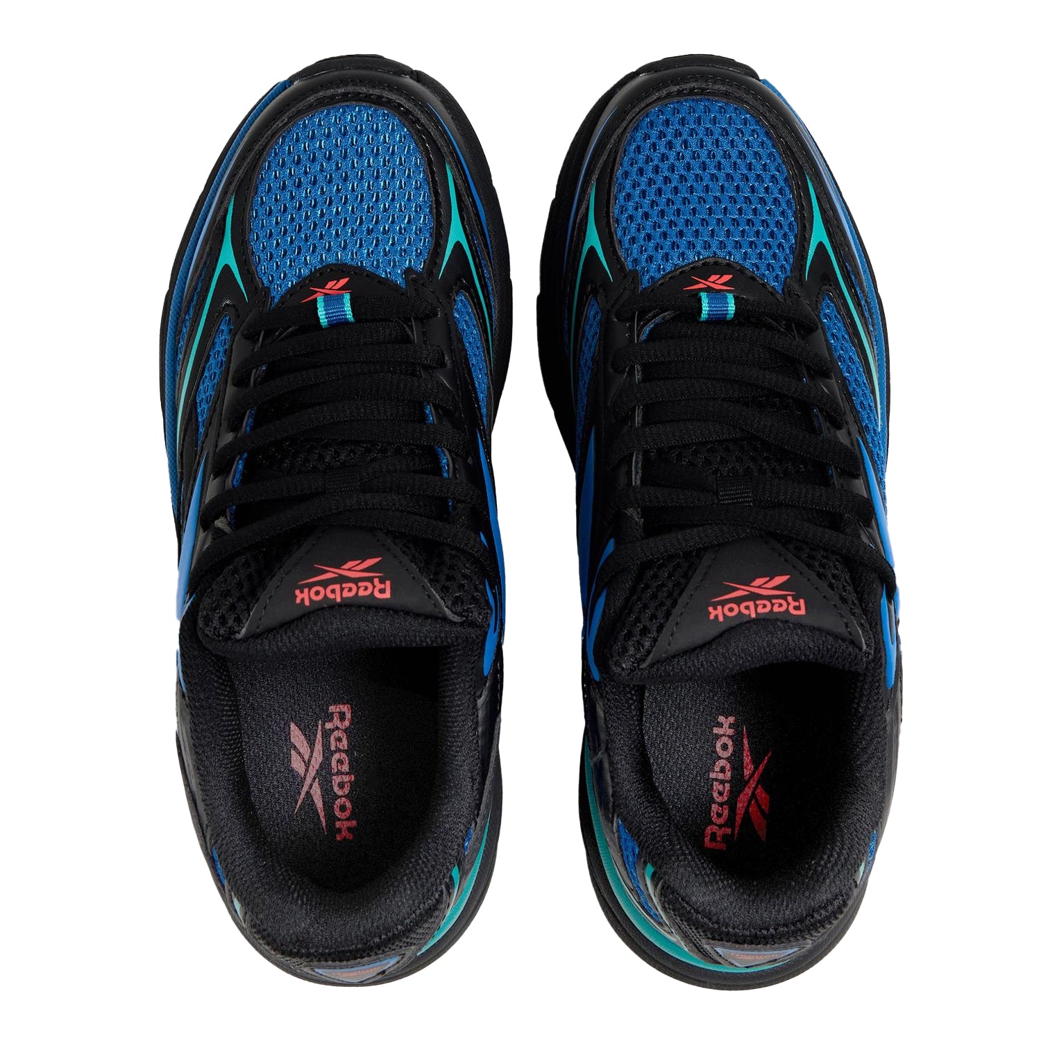Black-Blue - Side - Reebok Childrens-Kids Belwave Logo Trainers