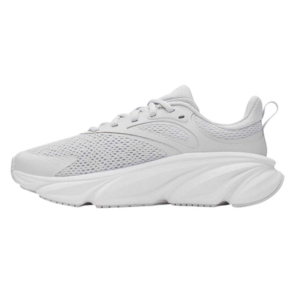 Grey-White - Back - Under Armour Childrens-Kids Charged+ Rogue 6 Trainers