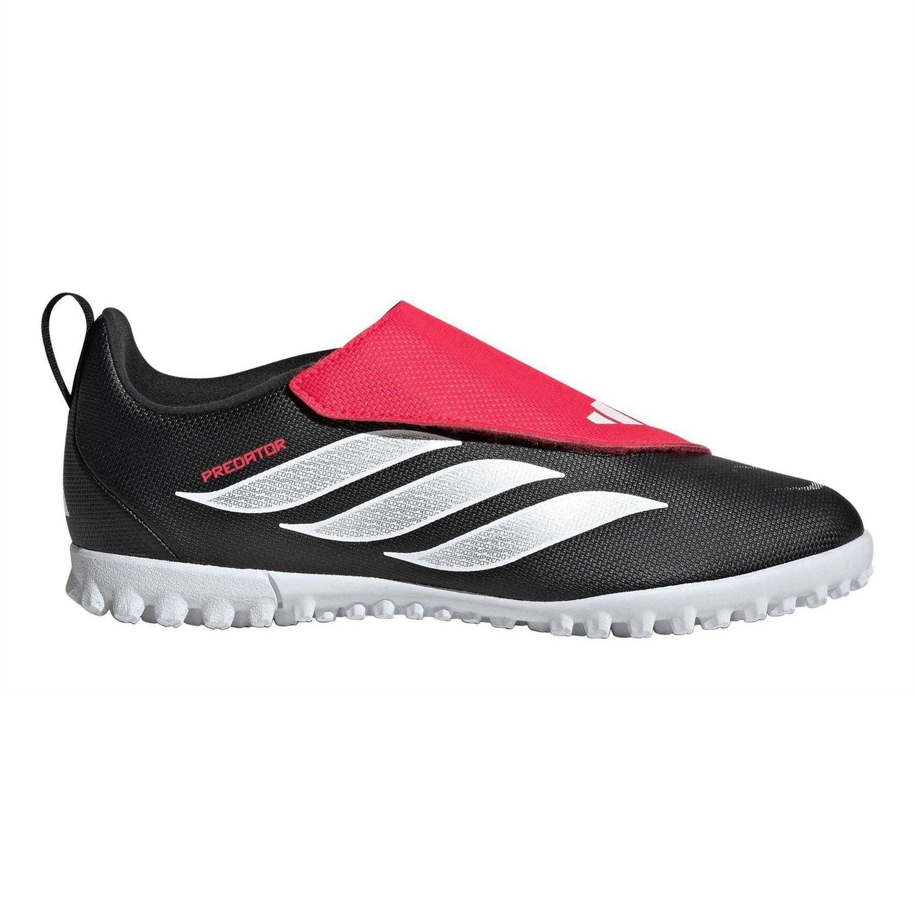 Black-Red - Lifestyle - Adidas Womens-Ladies Predator Club Trainers